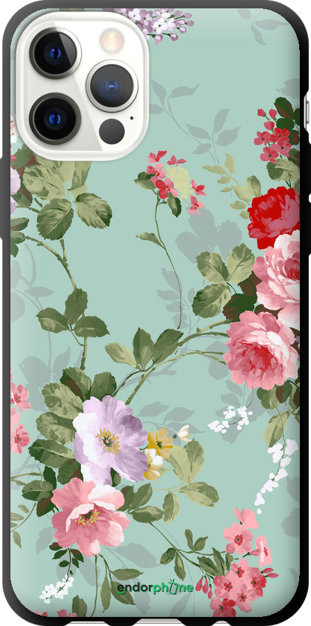 Custodia in TPU nero Carta da parati floreale 2" for iPhone 12 Pro", Blu
Custodia in TPU nero Carta da parati floreale 2" for iPhone 12 Pro", Blu