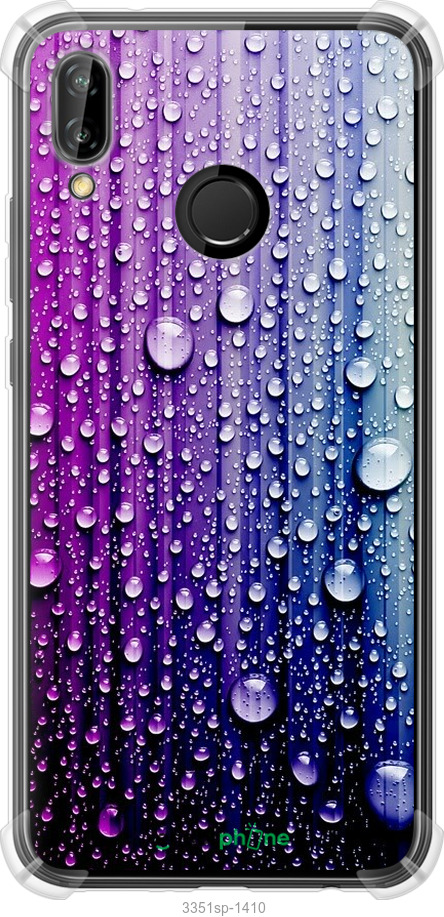 Силіконовий протиударний с посиленими кутами чохол "Краплини води" для Huawei P20 Lite, Синій
Силіконовий протиударний с посиленими кутами чохол "Краплини води" для Huawei P20 Lite, Синій