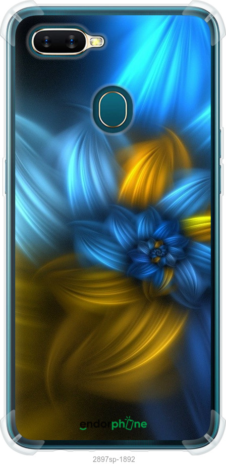 Силіконовий протиударний с посиленими кутами чохол "Візерунок 46" для Oppo A5S, Синій
Силіконовий протиударний с посиленими кутами чохол "Візерунок 46" для Oppo A5S, Синій