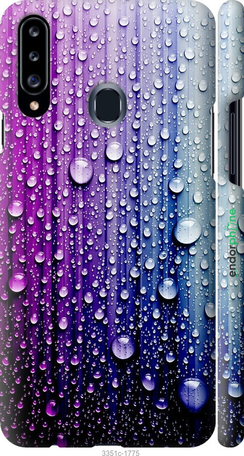 3D пластиковий матовий чохол "Краплини води" для Samsung Galaxy A20s A207F, Синій
3D пластиковий матовий чохол "Краплини води" для Samsung Galaxy A20s A207F, Синій