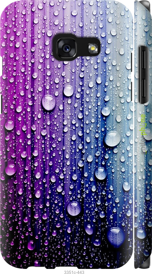 3D пластиковий матовий чохол "Краплини води" для Samsung Galaxy A3 (2017), Синій
3D пластиковий матовий чохол "Краплини води" для Samsung Galaxy A3 (2017), Синій