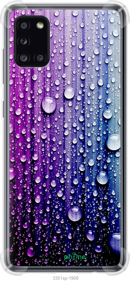 Силіконовий протиударний с посиленими кутами чохол "Краплини води" для Samsung Galaxy A31 A315F, Синій
Силіконовий протиударний с посиленими кутами чохол "Краплини води" для Samsung Galaxy A31 A315F, Синій