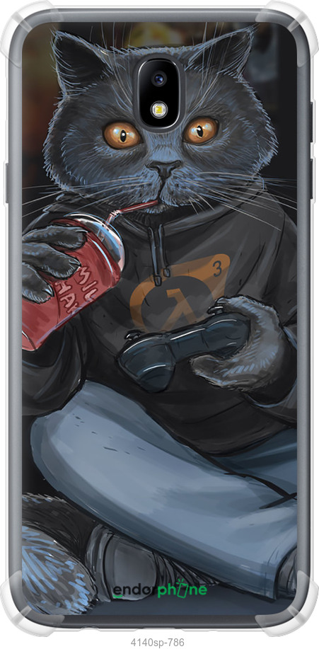 Силіконовий протиударний с посиленими кутами чохол "gamer cat" для Samsung Galaxy J7 J730 (2017), Помаранчевий
Силіконовий протиударний с посиленими кутами чохол "gamer cat" для Samsung Galaxy J7 J730 (2017), Помаранчевий