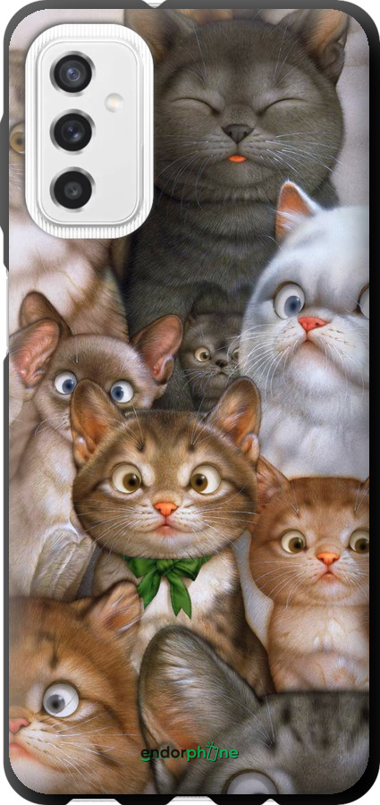 TPU чорний чохол "Коти" для Samsung Galaxy M52 M526B
TPU чорний чохол "Коти" для Samsung Galaxy M52 M526B