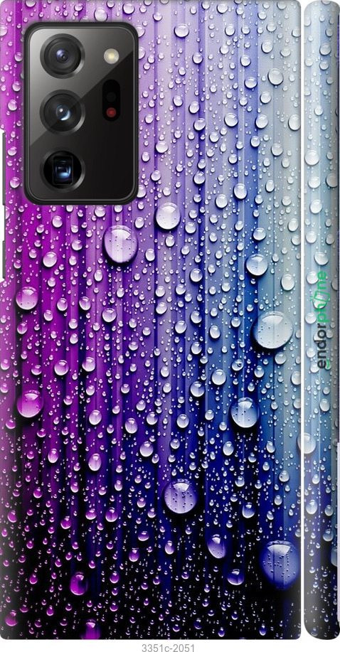 3D пластиковий матовий чохол "Краплини води" для Samsung Galaxy Note 20 Ultra, Синій
3D пластиковий матовий чохол "Краплини води" для Samsung Galaxy Note 20 Ultra, Синій