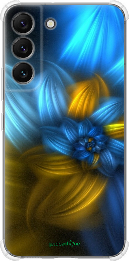 Силіконовий протиударний с посиленими кутами чохол "Візерунок 46" для Samsung Galaxy S22, Синій 
Силіконовий протиударний с посиленими кутами чохол "Візерунок 46" для Samsung Galaxy S22, Синій