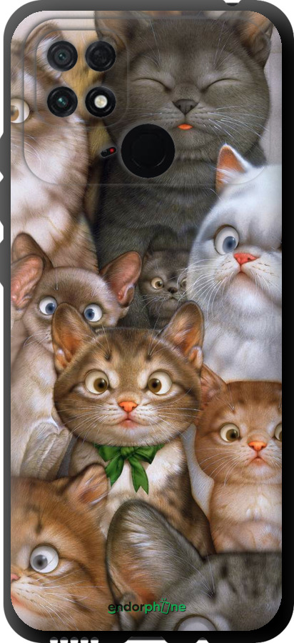 TPU чорний чохол "Коти" для Xiaomi Poco C40 
TPU чорний чохол "Коти" для Xiaomi Poco C40