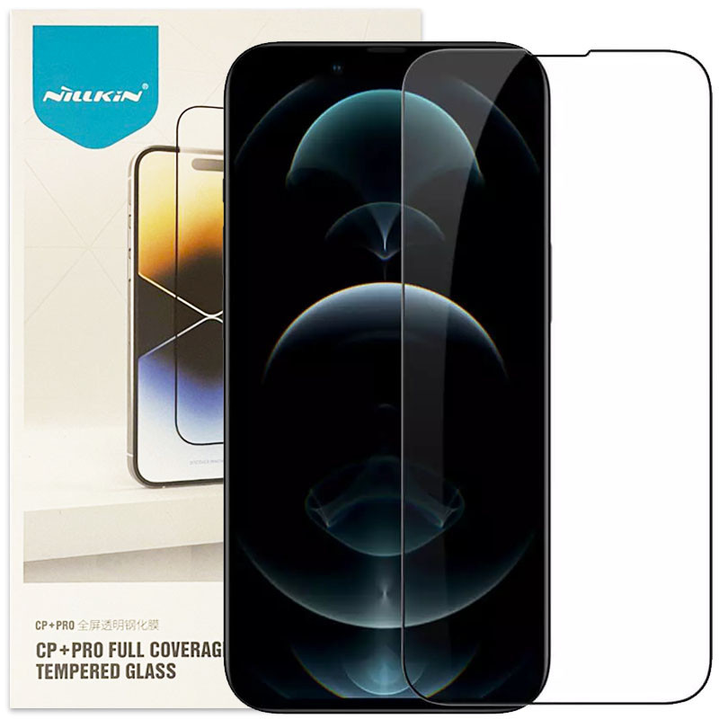 Захисне скло Nillkin (CP+PRO) для Apple iPhone 13 / Pro 14 (6.1’’) (Чорний) зображення 3