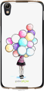 Силиконовый чехол Шарики для Alcatel idol 4 - 4387u-711 изображение 