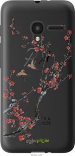 Силиконовый чехол Сакура v2 для Alcatel One Touch Pixi 3 4.5 - 5538u-408 изображение 