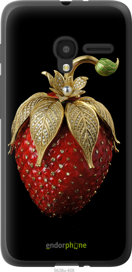 Силіконовий чехол Полуниця v3 для Alcatel One Touch Pixi 3 4.5 - 5638u-408 изображение 