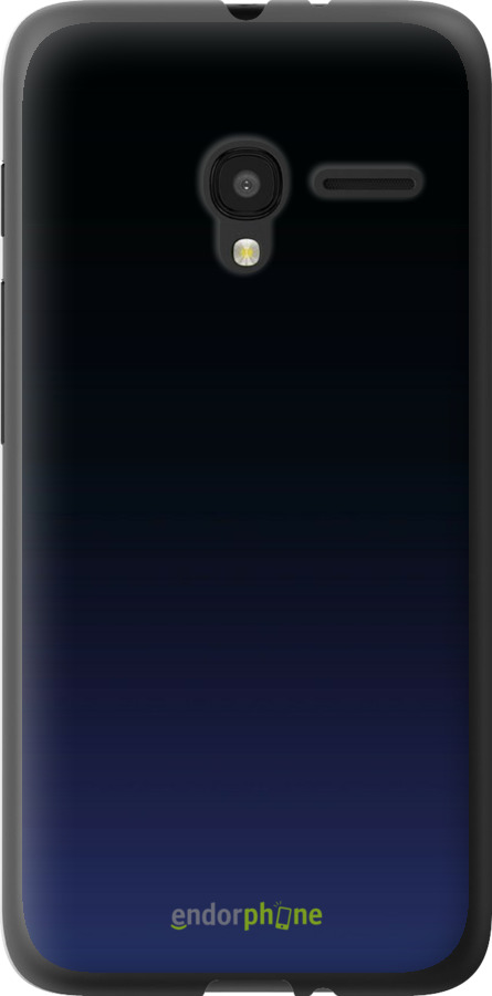 Силиконовый чехол Градиент в тёмно - синем стиле для Alcatel One Touch Pixi 3 4.5 - 6542u-408 изображение 