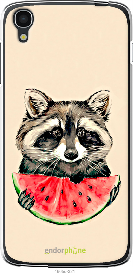 Силіконовий чехол Єнотик з кавуном для Alcatel One Touch Idol 3 5.5 - 4605u-321 изображение 