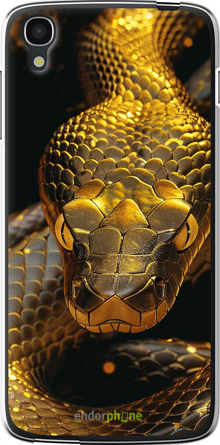 Силиконовый чехол Golden snake для Alcatel One Touch Idol 3 5.5 - 6072u-321 изображение 