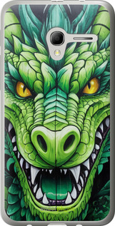 Силиконовый чехол Зелёный дракон для Alcatel One Touch Pop 3 5.0 - 5816u-940 изображение 