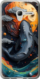 Силіконовий чехол Кит у космосі для Alcatel One Touch Pop 3 5.0 - 6328u-940 изображение 