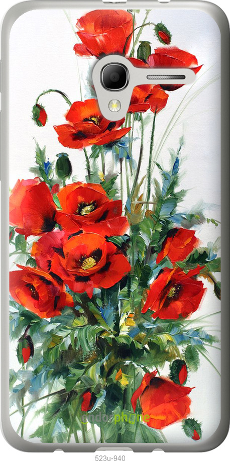 Силиконовый чехол Маки для Alcatel One Touch Pop 3 5.0 - 523u-940 изображение 