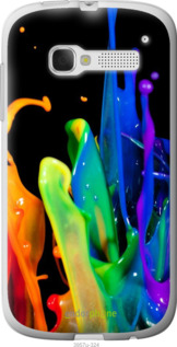 Силиконовый чехол брызги краски для Alcatel One Touch Pop C5 5036D - 3957u-324 изображение 