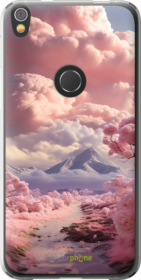 Силіконовий чехол Рожеві хмари для Alcatel Shine Lite - 5660u-695 изображение 