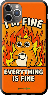 TPU чехол 'Funny Cat' для iPhone 11 Pro Max изображение 5