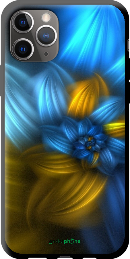 

TPU чорний чохол "Візерунок 46" для iPhone 11 Pro Max, Синій