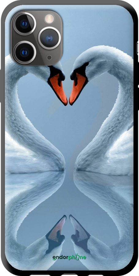 TPU чехол Лебеди для Apple iPhone 11 Pro Max - 6007b-1723 изображение 