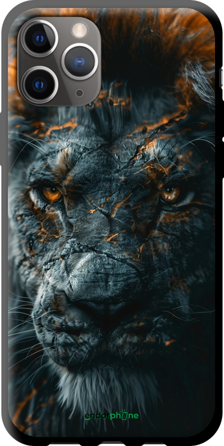TPU чехол Полум'яний лев для Apple iPhone 11 Pro Max - 6153b-1723 изображение 