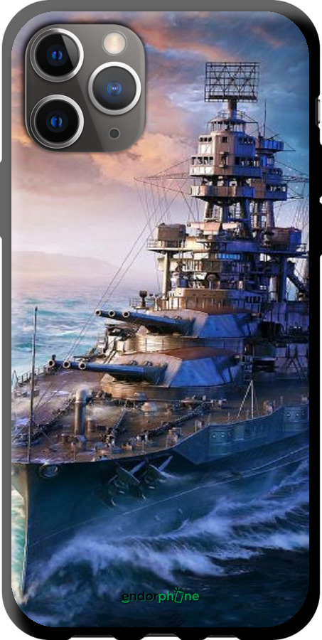 TPU чехол Военный корабль, world of tanks, wargaming для Apple iPhone 11 Pro Max - 6461b-1723 изображение 