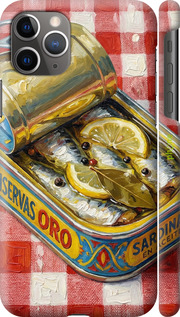3D пластиковый глянцевый чехол 'Vintage Sardine Tin Phone' для iPhone 11 Pro Max изображение 16