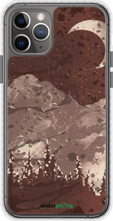 Чехол Bumper чехол С изображением лунного пейзажа в ночном лесу для Apple iPhone 11 Pro Max - 6546pc-1723 изображение 