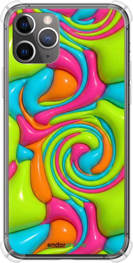 Силіконовий протиударний с посиленими кутами чехол Y2K Jelly Dream для Apple iPhone 11 Pro Max - 6780sp-1723 изображение 