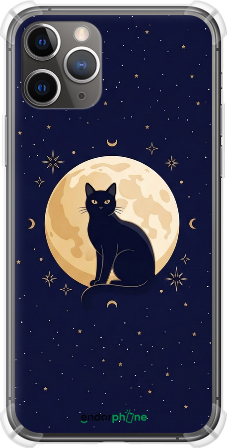 Силикон с усиленными углами чехол Cute Cat Celestial/Witchy для Apple iPhone 11 Pro Max - 6787sp-1723 изображение 