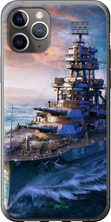 Силіконовий чехол Військовий корабель, world of tanks, wargaming для Apple iPhone 11 Pro Max - 6461u-1723 изображение 