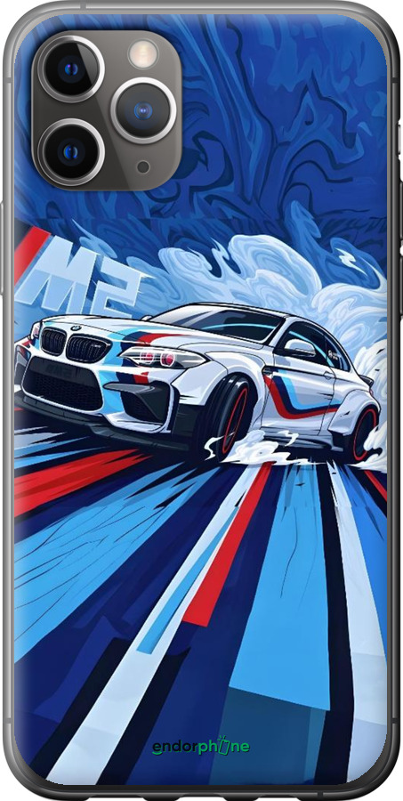 Силиконовый чехол БМВ для Apple iPhone 11 Pro Max - 6292u-1723 изображение 