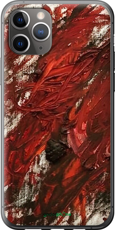 2D пластиковый чехол Абстрактная композиция в красных тонах для Apple iPhone 11 Pro Max - 6541t-1723 изображение 