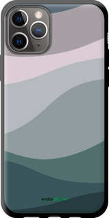 TPU чехол З фіолетовим та бірюзовим ретро-стилем та хвилями для Apple iPhone 11 Pro - 6533b-1788 изображение 
