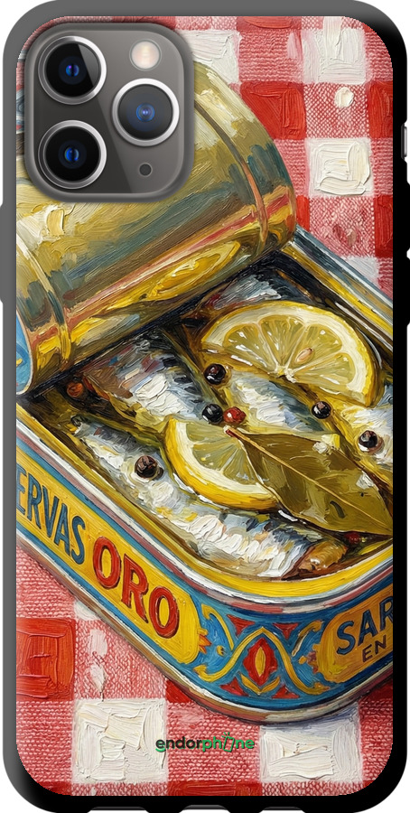 TPU чехол Vintage Sardine Tin Phone для Apple iPhone 11 Pro - 6772b-1788 изображение 