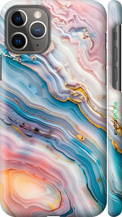 3D пластиковий глянцевий чехол Мрамор красивый для Apple iPhone 11 Pro - 6376c-1788 изображение 