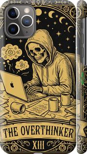3D пластиковый глянцевый чехол The Overthinker для Apple iPhone 11 Pro - 6774c-1788 изображение 