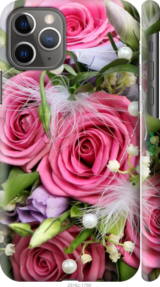 

3D пластиковий матовий чохол "Ніжність" для iPhone 11 Pro, Рожевий