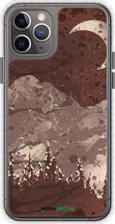 Чехол Bumper чехол С изображением лунного пейзажа в ночном лесу для Apple iPhone 11 Pro - 6546pc-1788 изображение 