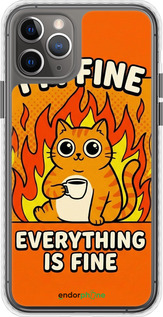 Чехол Bumper чехол Funny Cat для Apple iPhone 11 Pro - 6786pc-1788 изображение 