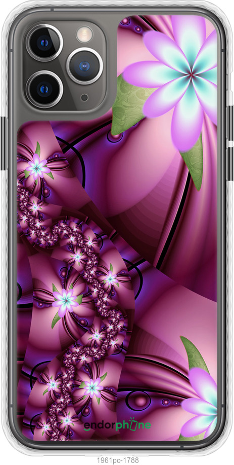 

Чохол Bumper чохол "Квіткова мозаїка" для iPhone 11 Pro, Рожевий