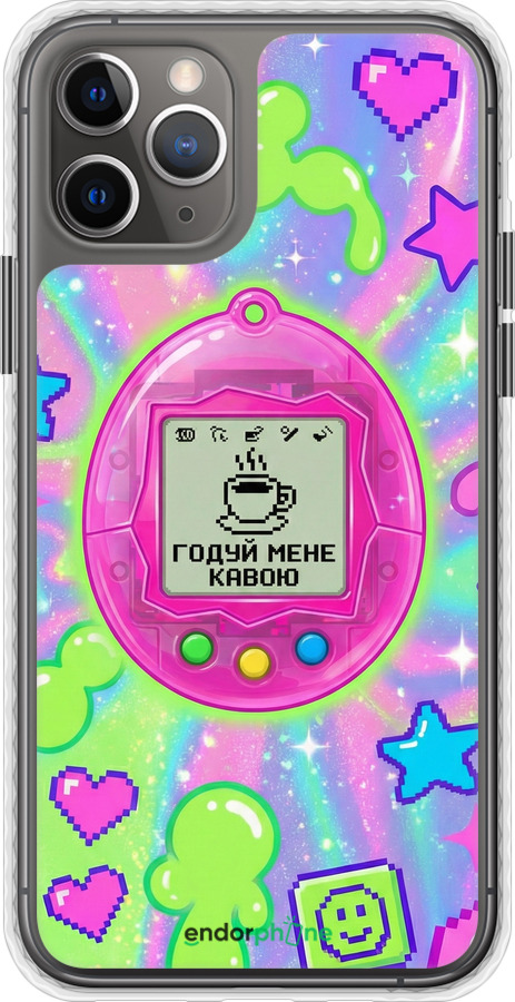 Чехол Bumper чехол Y2K Aesthetic Retro Pet: Годуй мене кавою для Apple iPhone 11 Pro - 6784pc-1788 изображение 