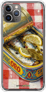 Силикон с усиленными углами чехол Vintage Sardine Tin Phone для Apple iPhone 11 Pro - 6772sp-1788 изображение 