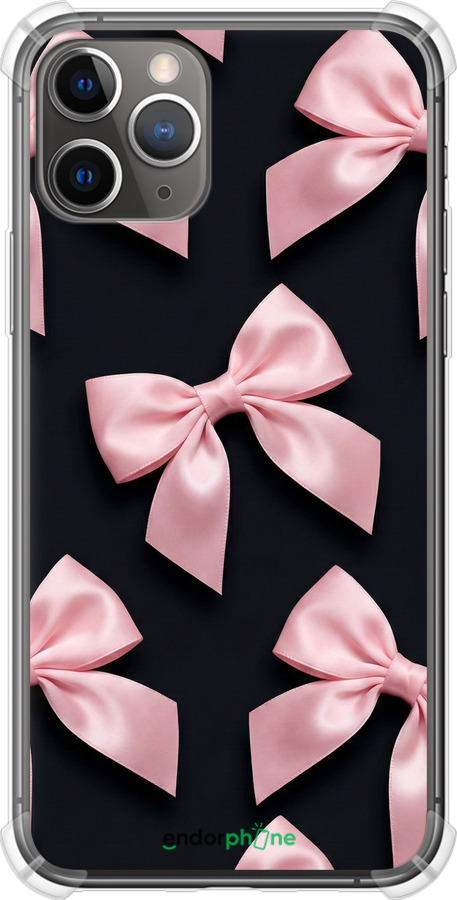 Силіконовий протиударний с посиленими кутами чехол Coquette Ribbons Dark Coquette для Apple iPhone 11 Pro - 6767sp-1788 изображение 
