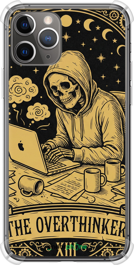 Силіконовий протиударний с посиленими кутами чехол The Overthinker для Apple iPhone 11 Pro - 6774sp-1788 изображение 