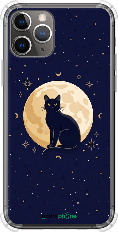 Силикон с усиленными углами чехол Cute Cat Celestial/Witchy для Apple iPhone 11 Pro - 6787sp-1788 изображение 