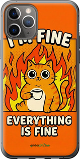 2D пластиковый чехол Funny Cat для Apple iPhone 11 Pro - 6786t-1788 изображение 