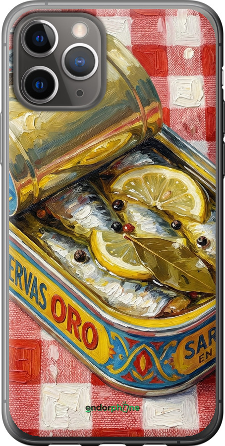 2D пластиковый чехол Vintage Sardine Tin Phone для Apple iPhone 11 Pro - 6772t-1788 изображение 